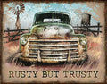 Rustic Tin Metal Sign for Antique Car/Truck (Made in USA) 2572