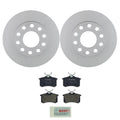 Bosch Rear Disc Brake Rotors & Semi-Met Brake Pads Kit for Audi A4 (1996–2001)