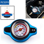Blue Small Head Radiator Cap for Water Temperature Gauge