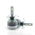 2x COB H4 HB2 9003 LED Headlight Bulbs for High Low Beam (8000K)