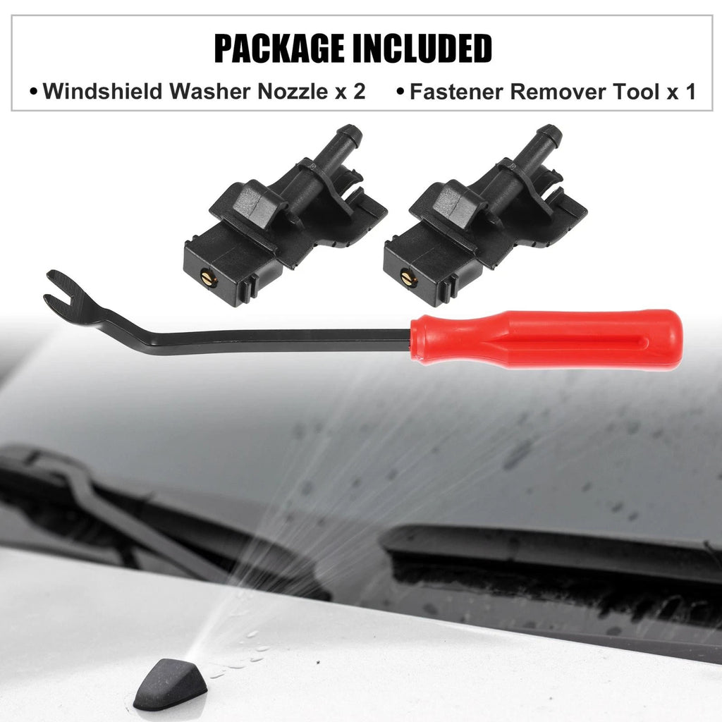 3X Front Windshield Washer Nozzle Kit 85381-12300 for Toyota 4Runner (2010–2017)
