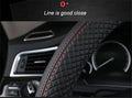 1x PU Leather 15" Steering Wheel Cover for Car - Breathable Anti-slip (AU)