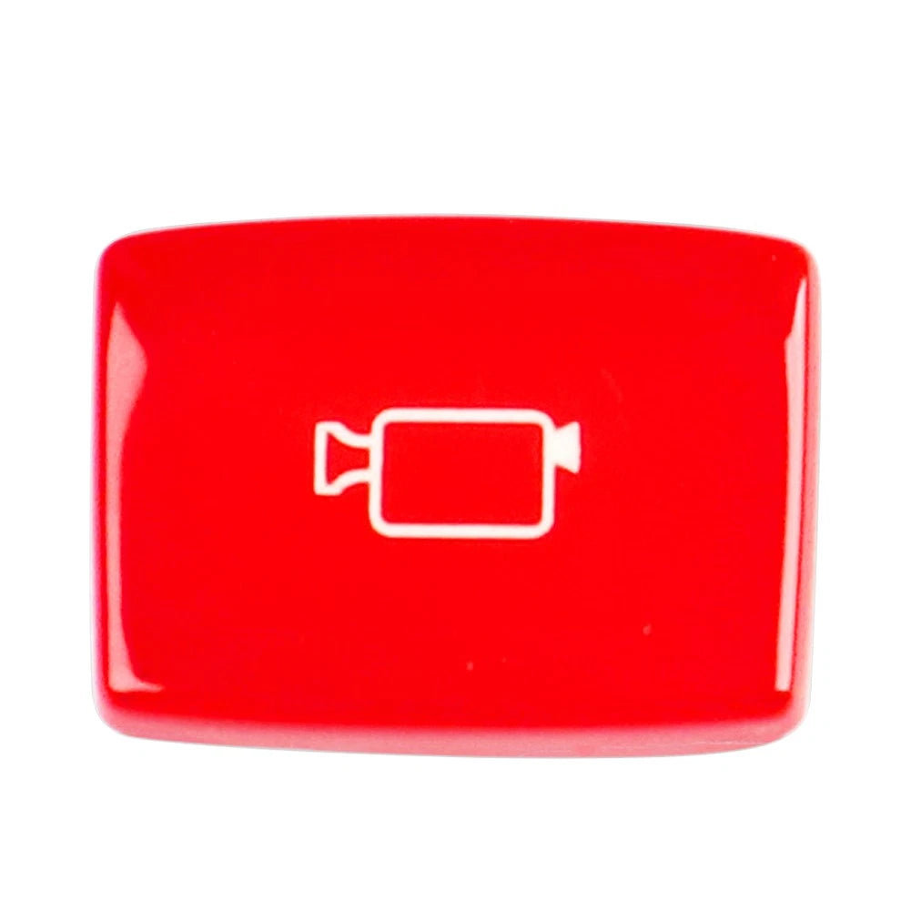 Camera Button Radar Sensor Key Cover for BMW 1 2 3 4 Series (F20 F23 F31 F33) Red
