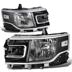 Set of 2 OE Style Headlights for Ford Flex (2013–2019) Black