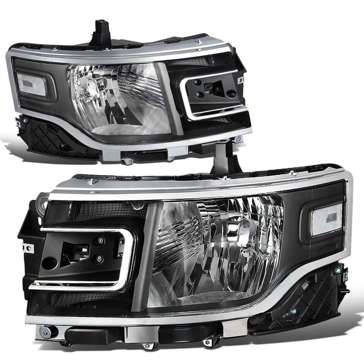 Set of 2 OE Style Headlights for Ford Flex (2013–2019) Black