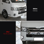 Pair Fog Light Lamp DRL Turn Signal for Toyota Hiace (2014–2018)