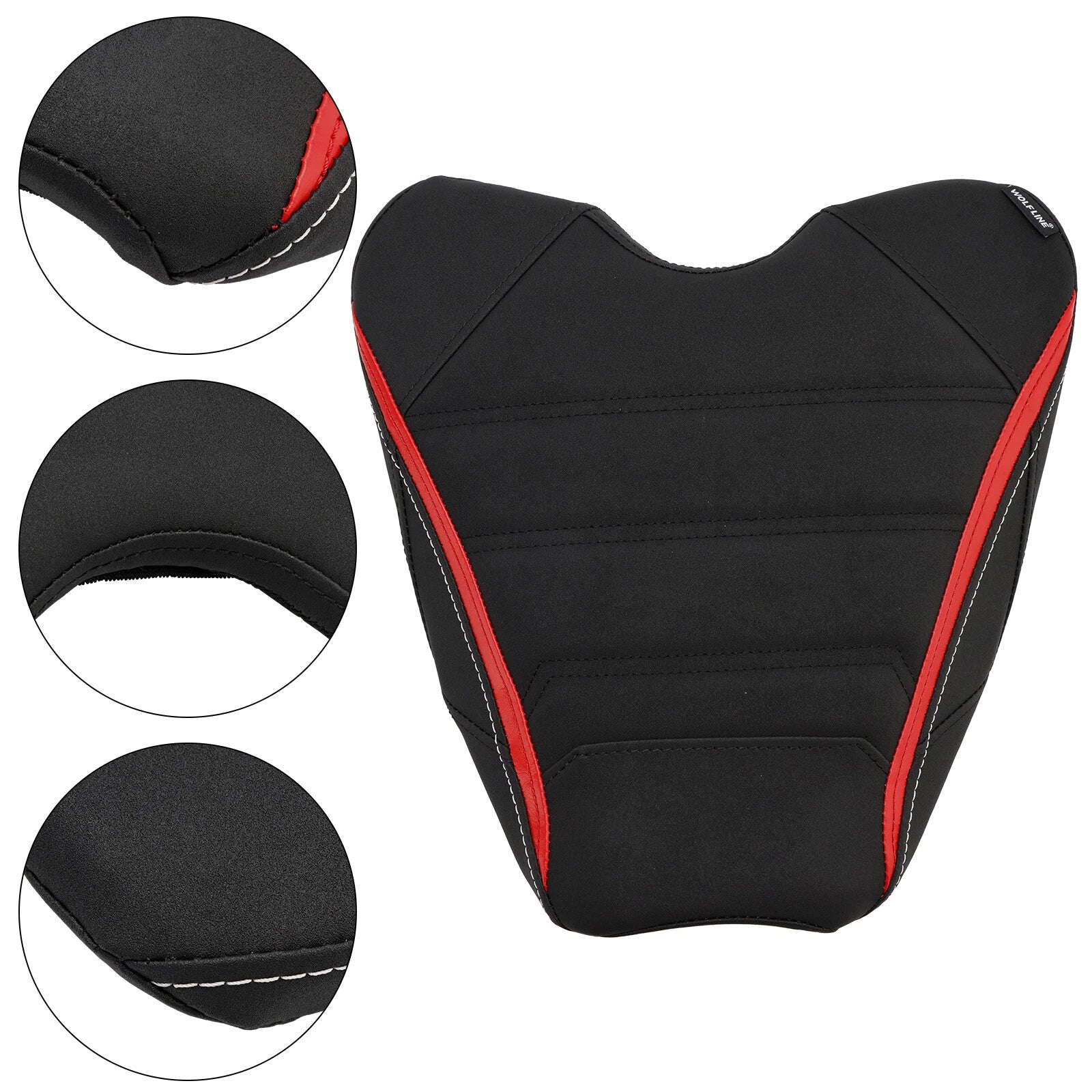 Front Raider Seat Driver Cushion PU Fit Red for Honda CBR1000RR-R (2020–2023)