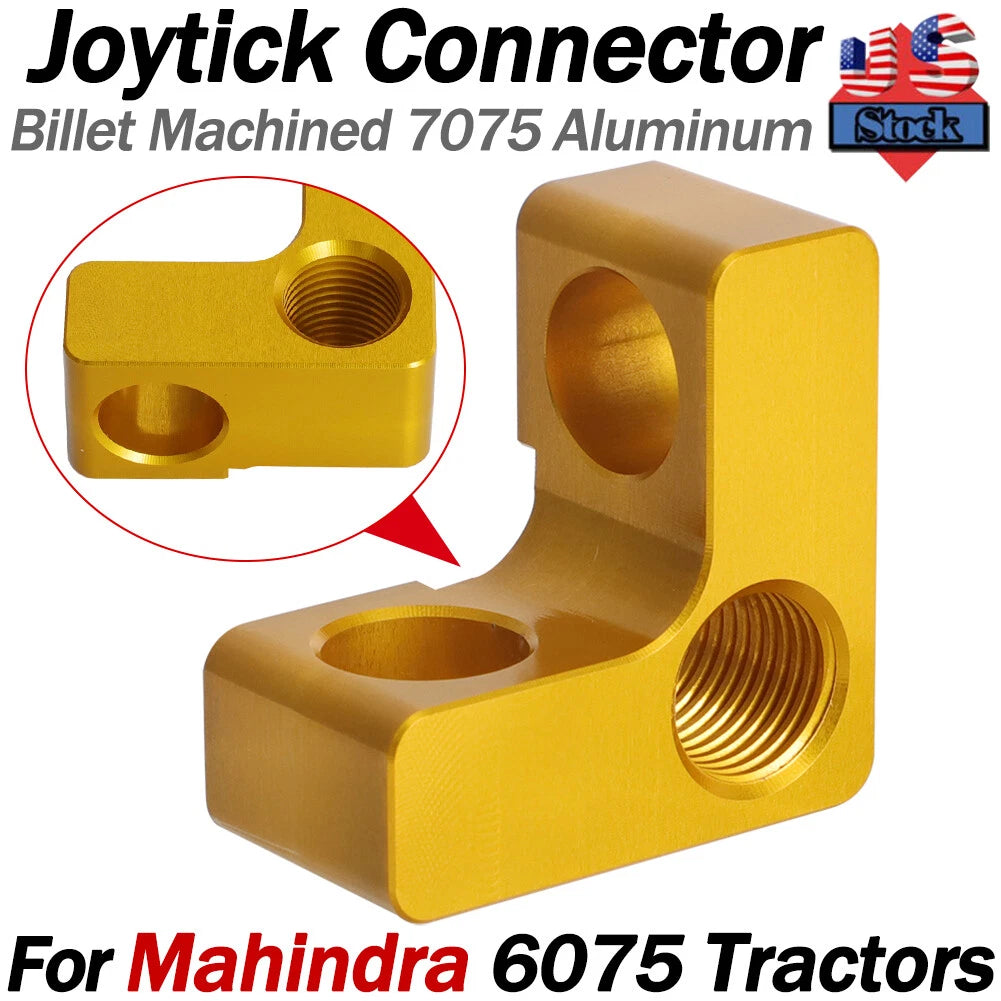 Joystick Connector for Mahindra 6075 Tractor Loader (2015–2023) Billet 7075 Aluminum