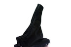 E Brake Boot for Ford Mustang (2015–2019) Gray Stitch Leather Synthetic