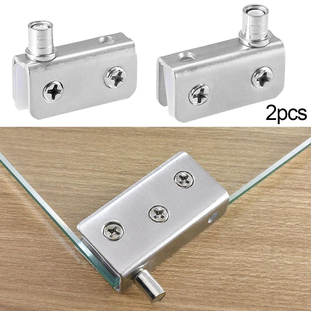 2X Adjustable Metal Door Hinges for