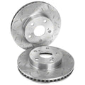 Front Slotted & Dimpled Disc Rotors for Hilux GGN15 KUN16 TGN16 (2005–2016)