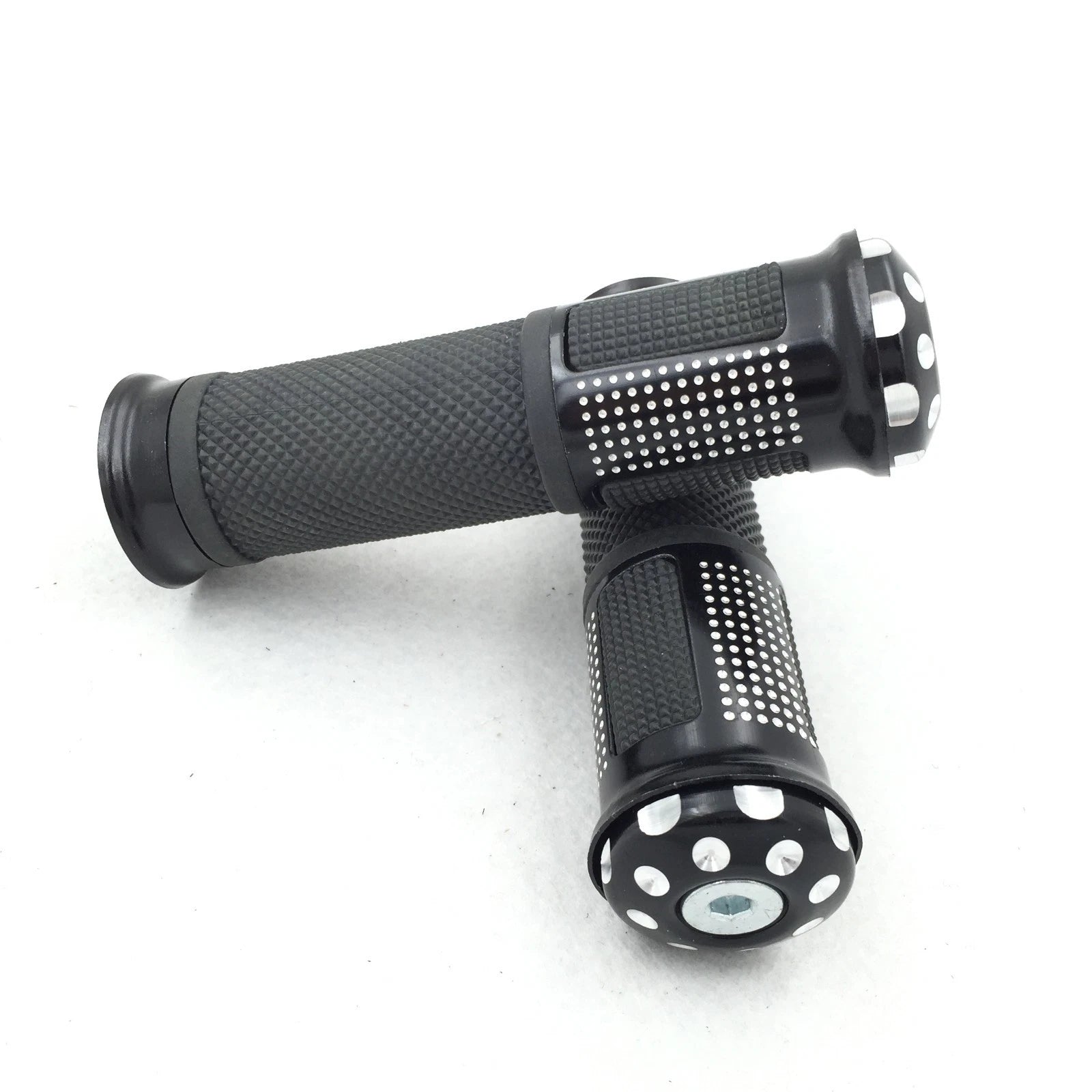 7/8" Black Rubber Handlebar Grips for Honda CBR 600 F3 F4i CB1000R CB1300 CB600F (1997–2007)
