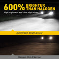 Set of 2 9004 LED Headlight Bulbs for Dodge RAM 1500 2500 3500 (1994–2001)