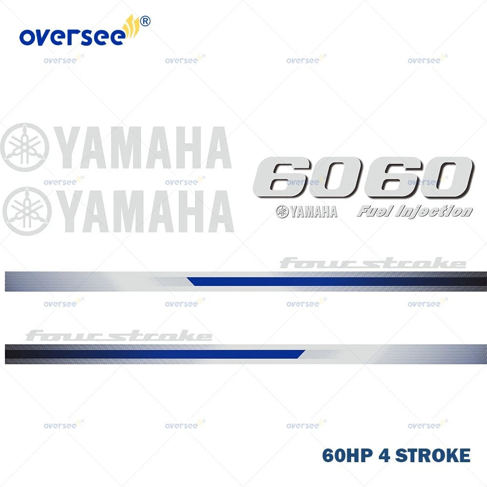 Sticker Kit for Yamaha 4T 60HP 4 Stroke Outboard (Anti-UV)