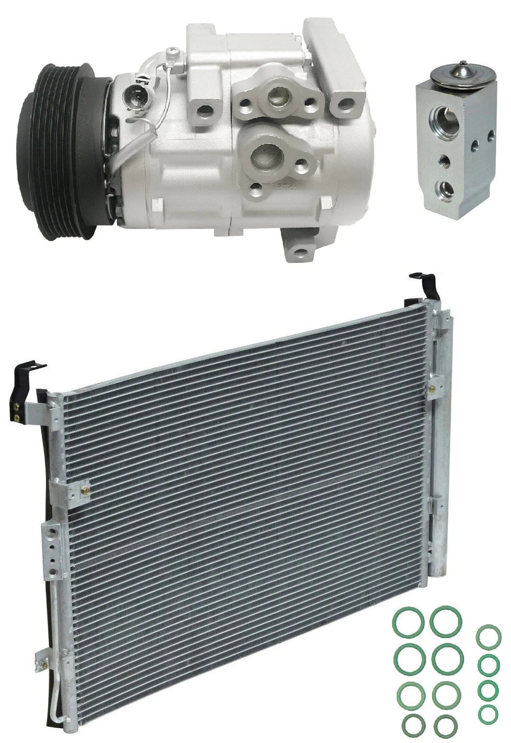 A C Compressor Kit With Condenser For Hyundai Entourage 3.8L (2007)