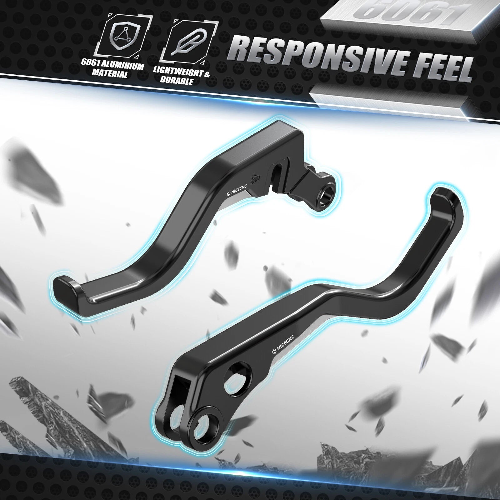 2X Short Clutch Brake Levers for Harley Nightster RH975 (2022–2024)