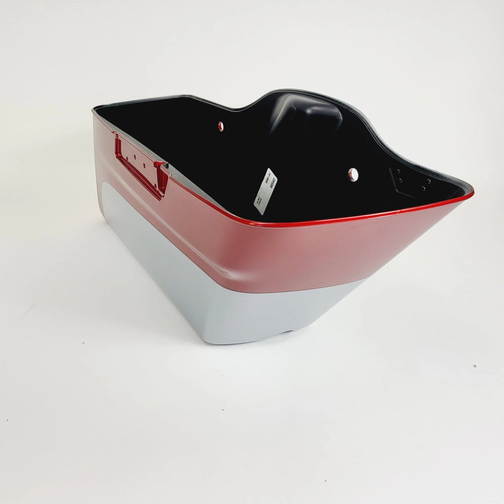 Right Side Saddlebag for Harley Touring Road Glide (2014–2023) - Wicked Red Barracuda Silver