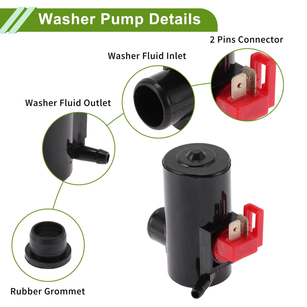 Windshield Washer Pump for Honda Civic (1984–1987) No. 76806SL0E01