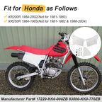 Set of 2 Side Cover Panels Fairing for Honda XR200R XR250R (1984–2002)