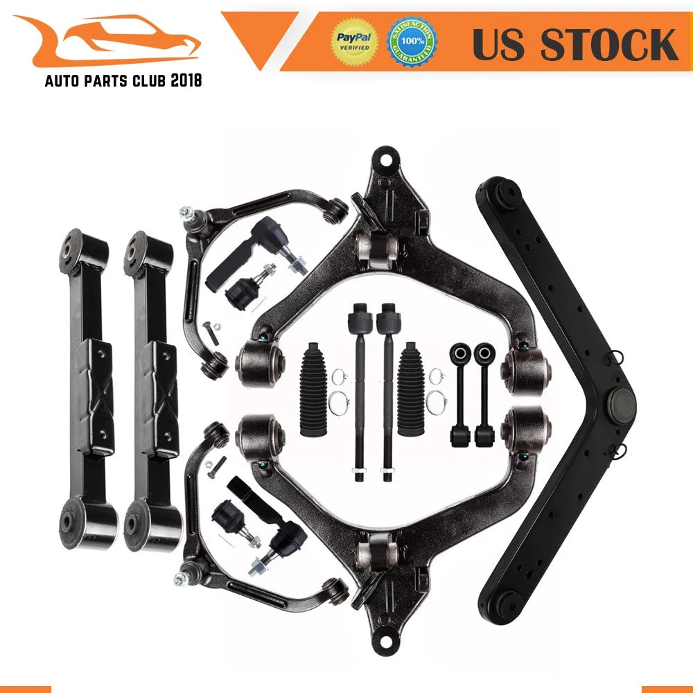 17pcs Control Arm Ball Joint Tie Rod End for Jeep Liberty (2002–2004)
