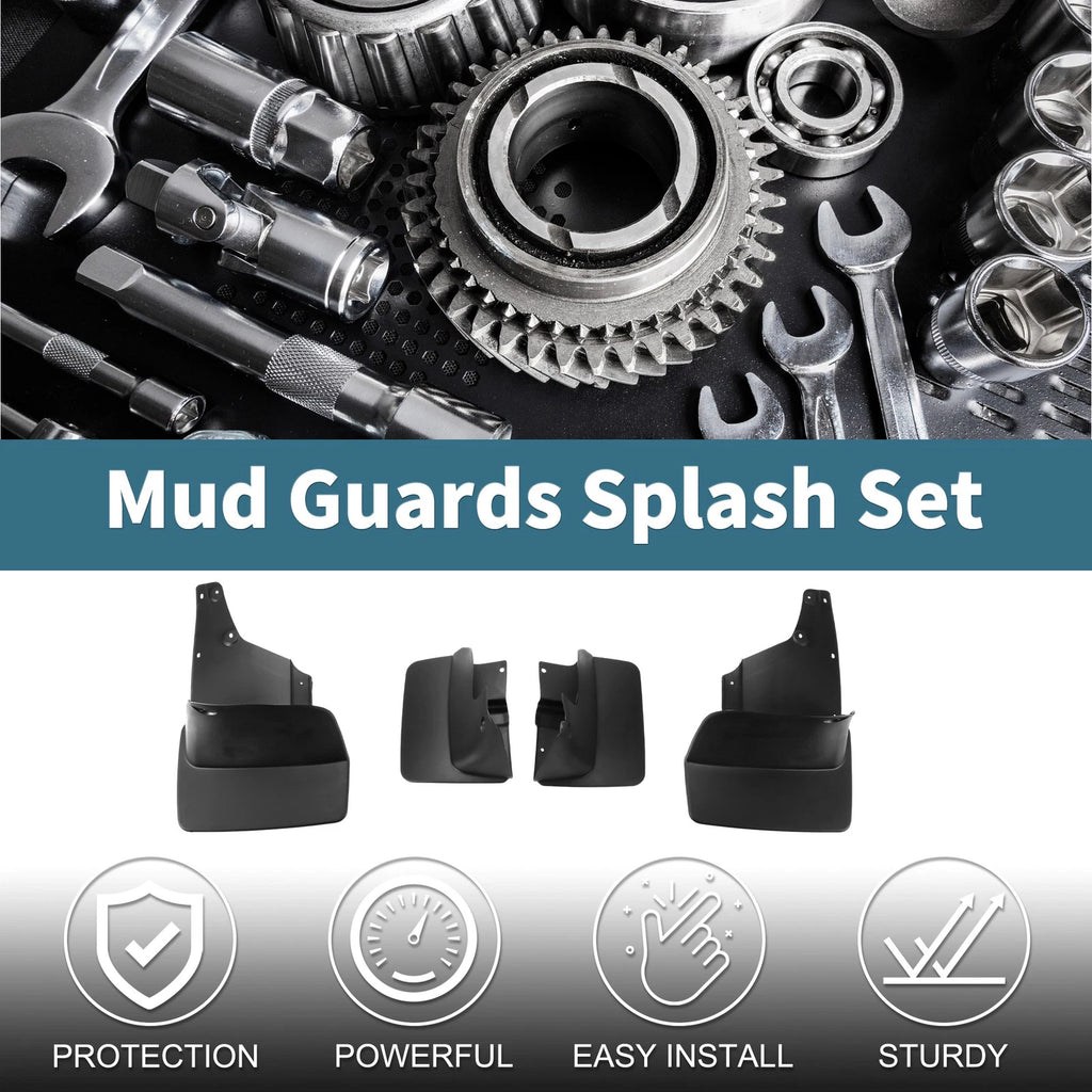 Set of 4 Mud Flaps Splash Guards for Toyota Land Cruiser LC100 (1998–2007)