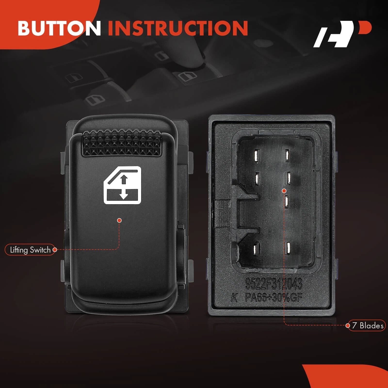 Power Window Switch for Kia Sorento (2008-2009)