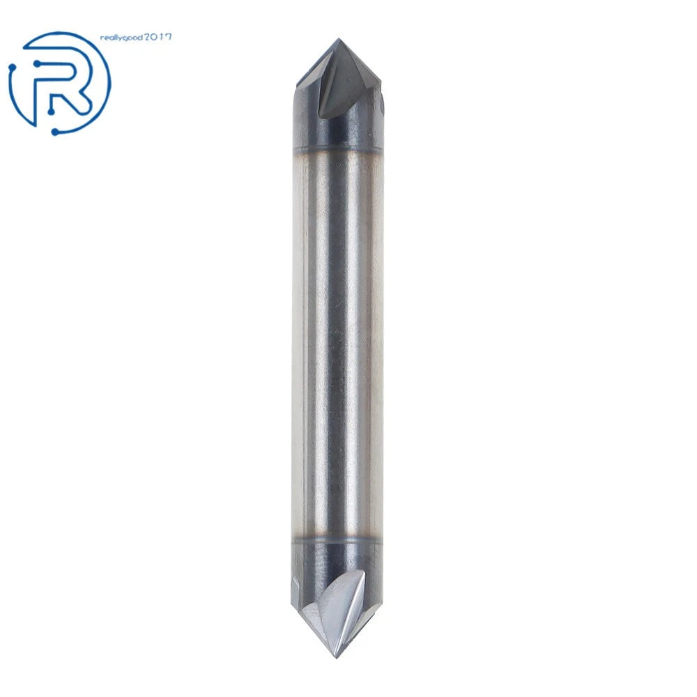 Chamfer Mill 3/8" 4 Flute 90 Degree Double End for Precision Cutting