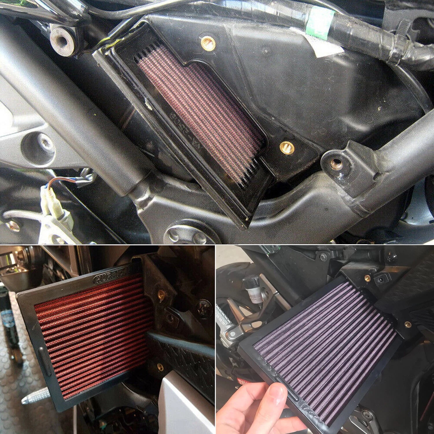 Intake Air Filter for Kawasaki Ninja 250R EX250F EX300 (2008–2017)