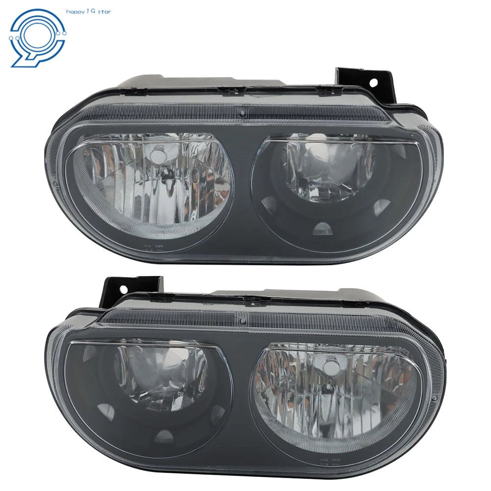 Halogen Headlights Pair for Dodge Challenger (2008-2014) Clear