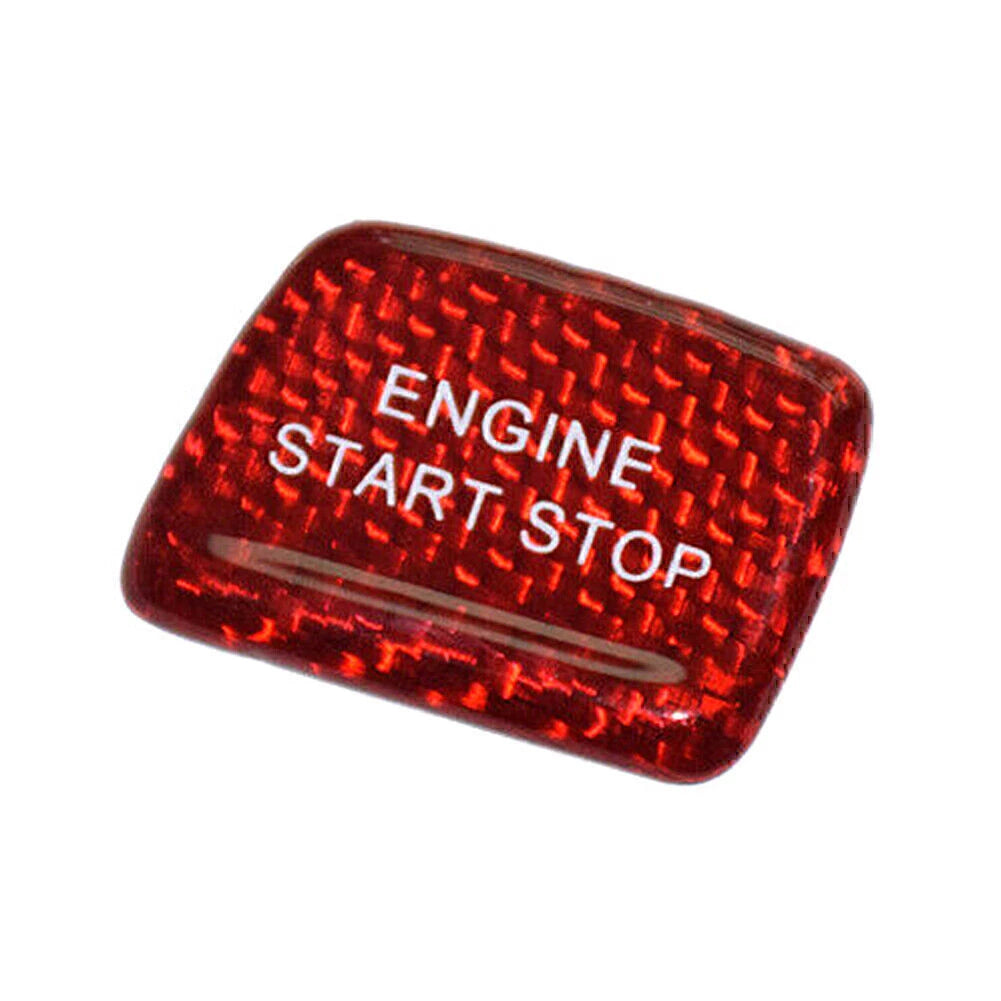 Engine Button Cover for Chevrolet Camaro (2010–2023) - Carbon Fiber Red