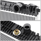2-Row Aluminum Core Radiator for Freightliner Business Class M2 106 112 (2008–2013)