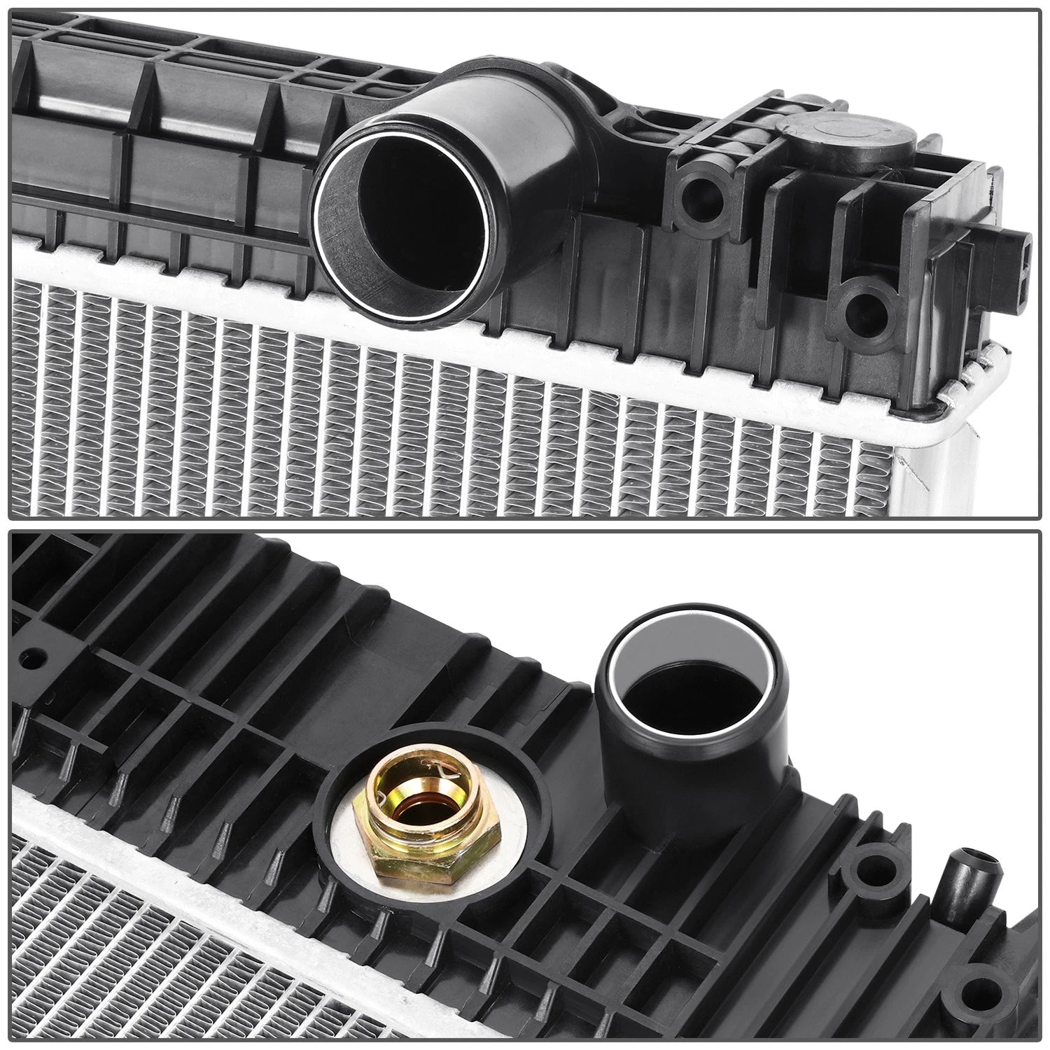 2-Row Aluminum Core Radiator for Freightliner Business Class M2 106 112 (2008–2013)