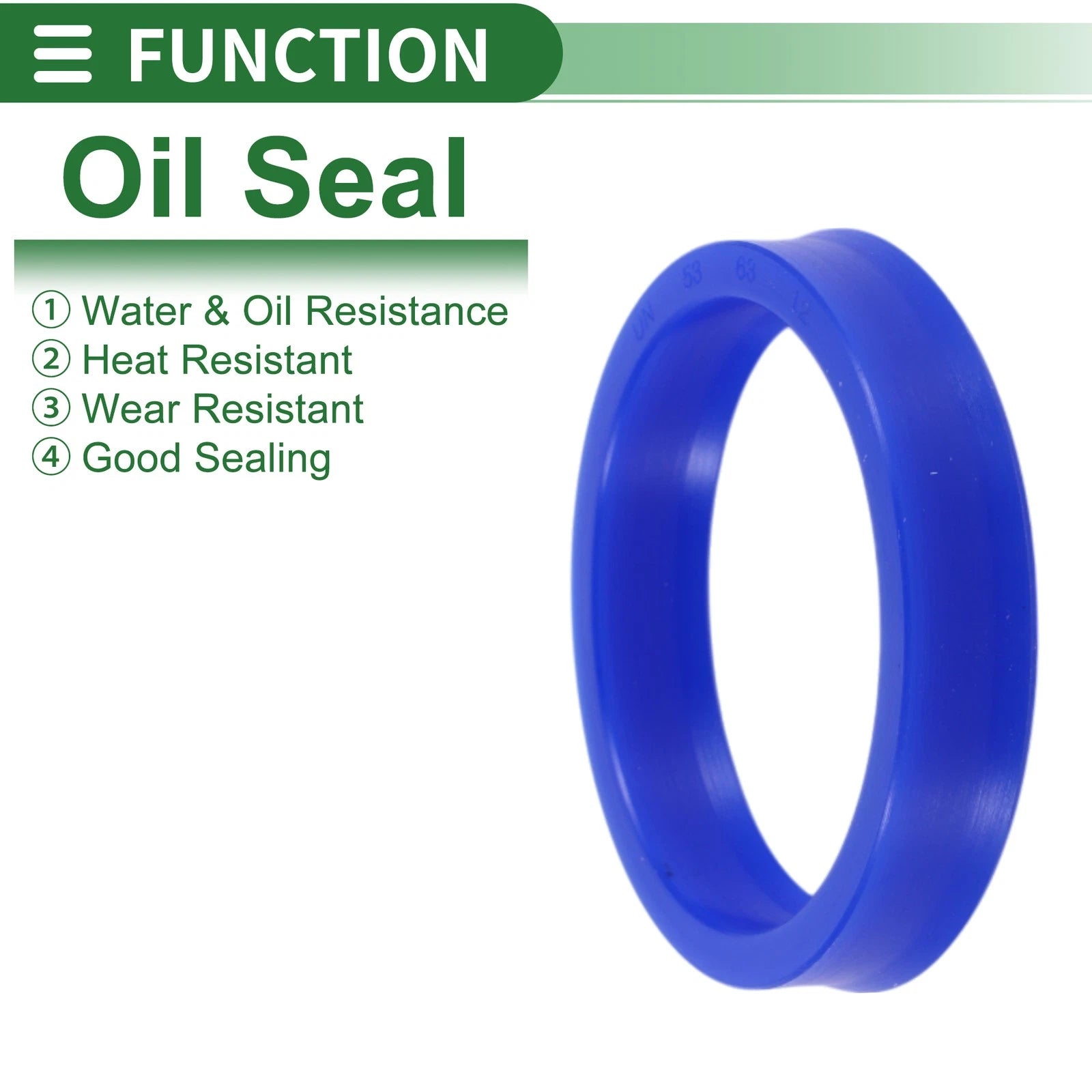 Set of 5 Oil Seal Rotary Shaft Seal 53x63x12mm High Pressure for Various Models