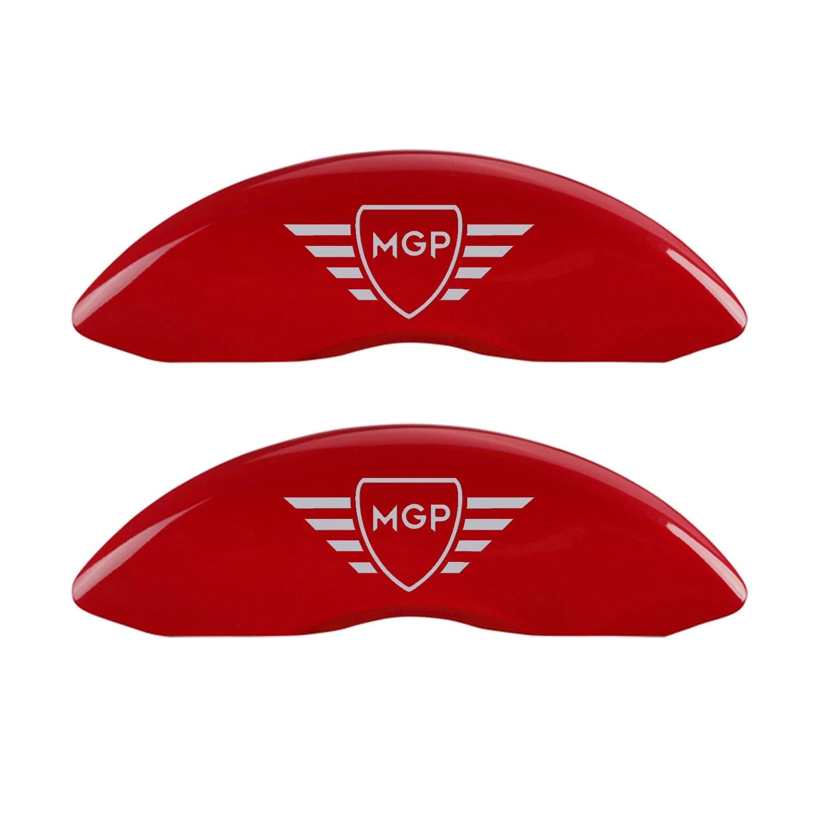 Set of 4 Caliper Covers w Silver MGP Logo for Mercedes-Benz E430 (2000–2002)