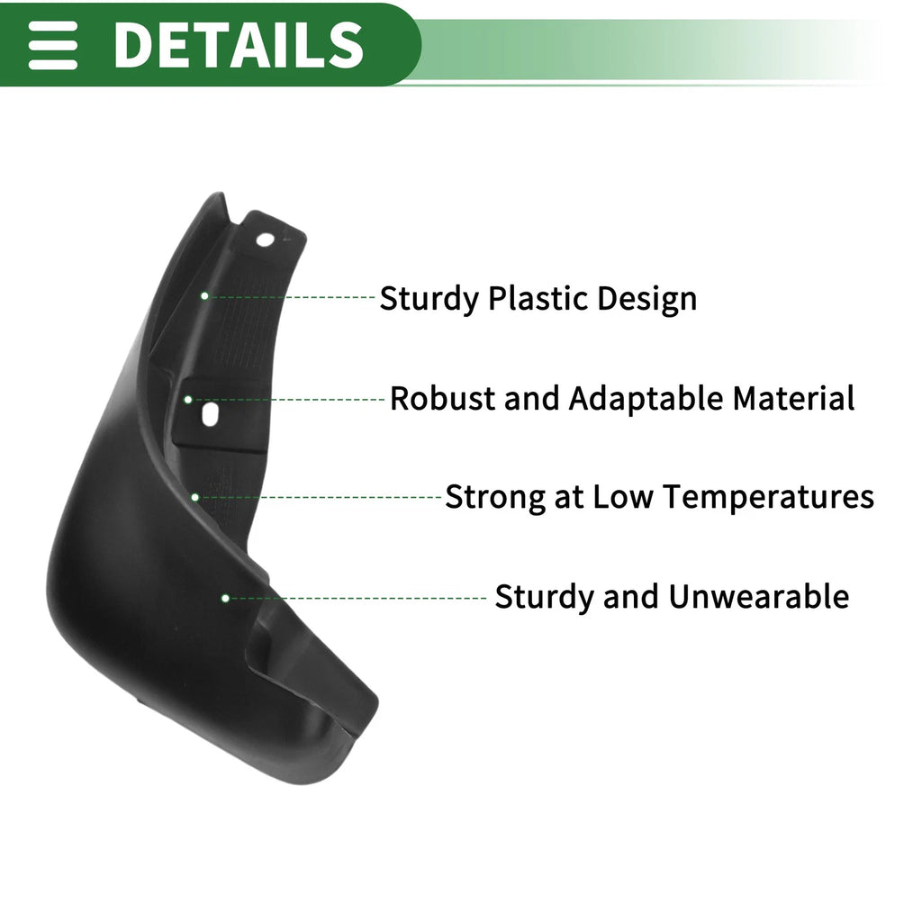 Set of 4 Mud Flaps Splash Guards for Nissan Sunny (2011–2018)