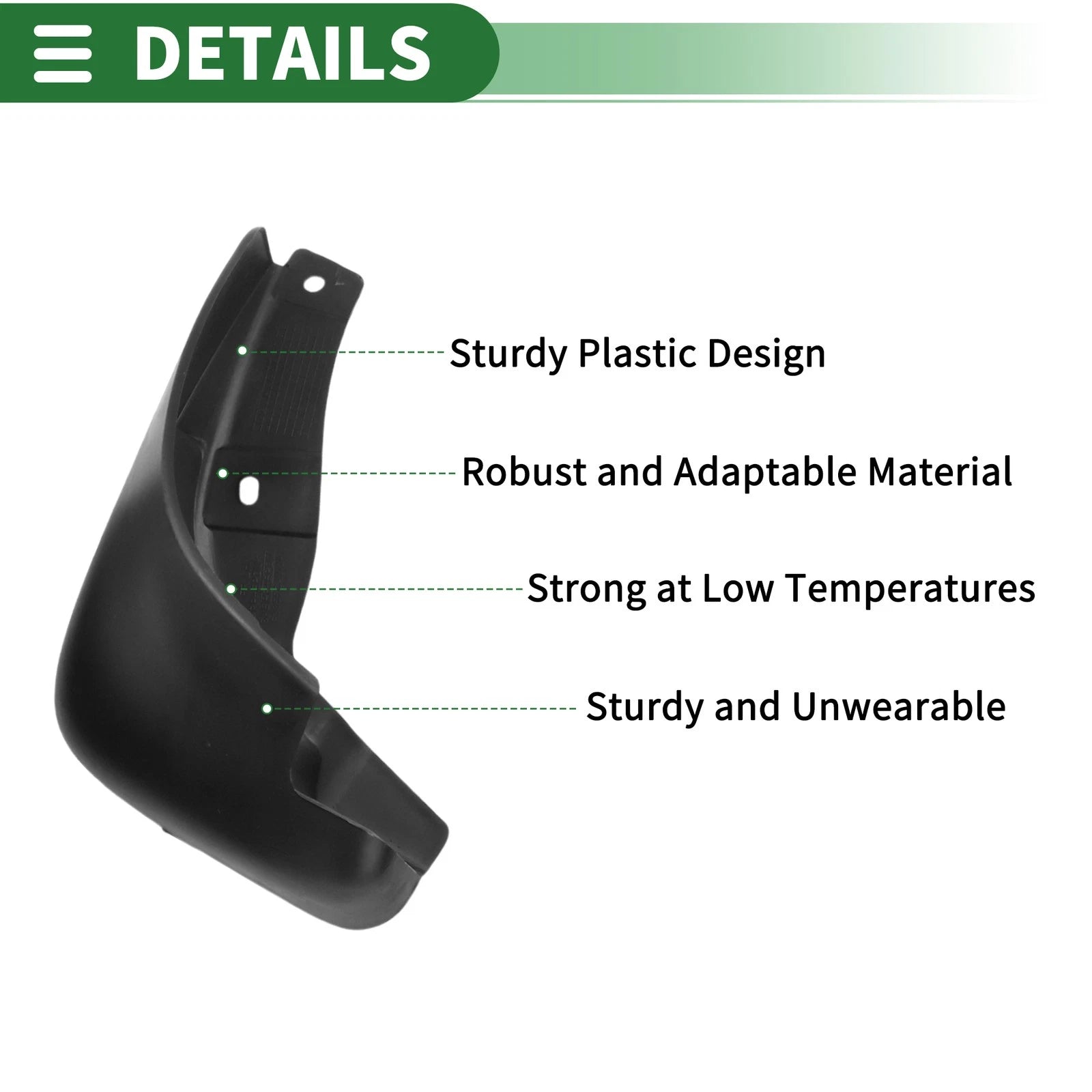 Set of 4 Mud Flaps Splash Guards for Nissan Sunny (2011–2018)