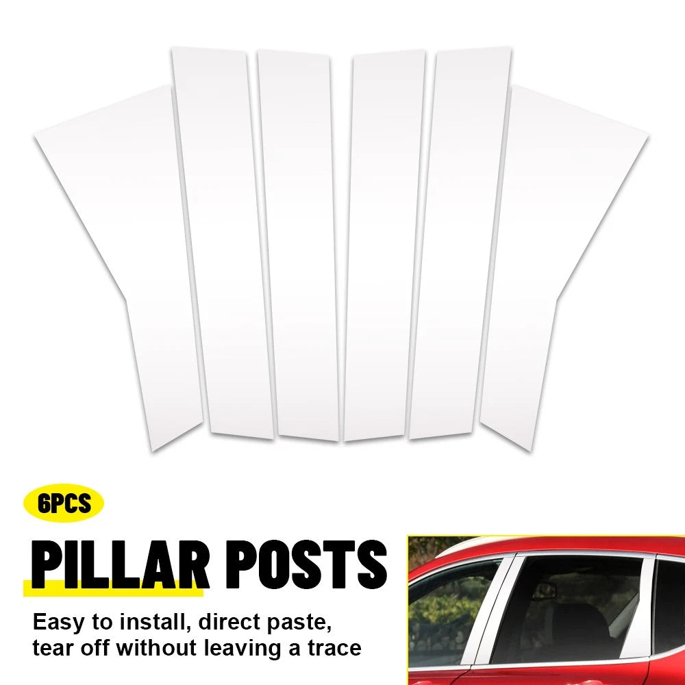 Set of 6 Chrome Window Pillar Post Trim for Honda CR-V (2017–2022)
