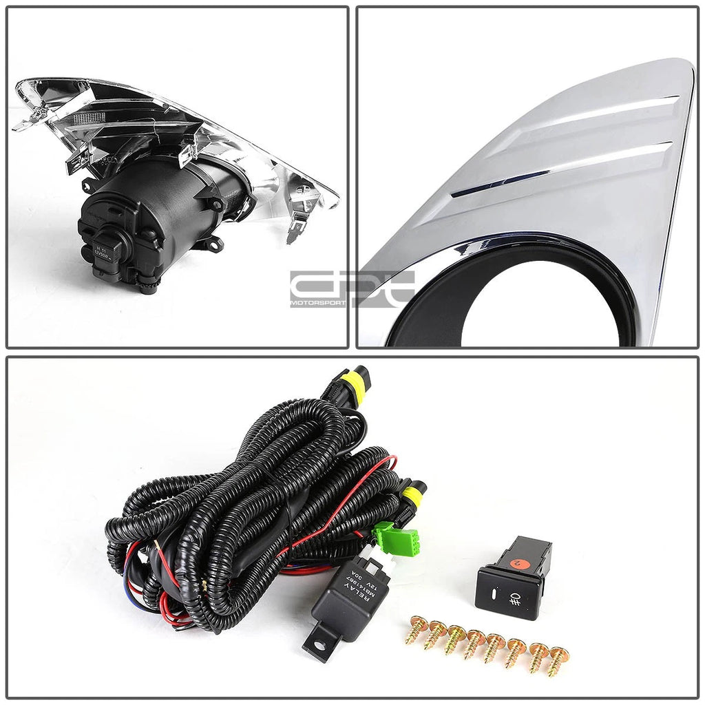 Chrome Bezel Fog Light & Switch Kit for Toyota Camry (2012–2014)