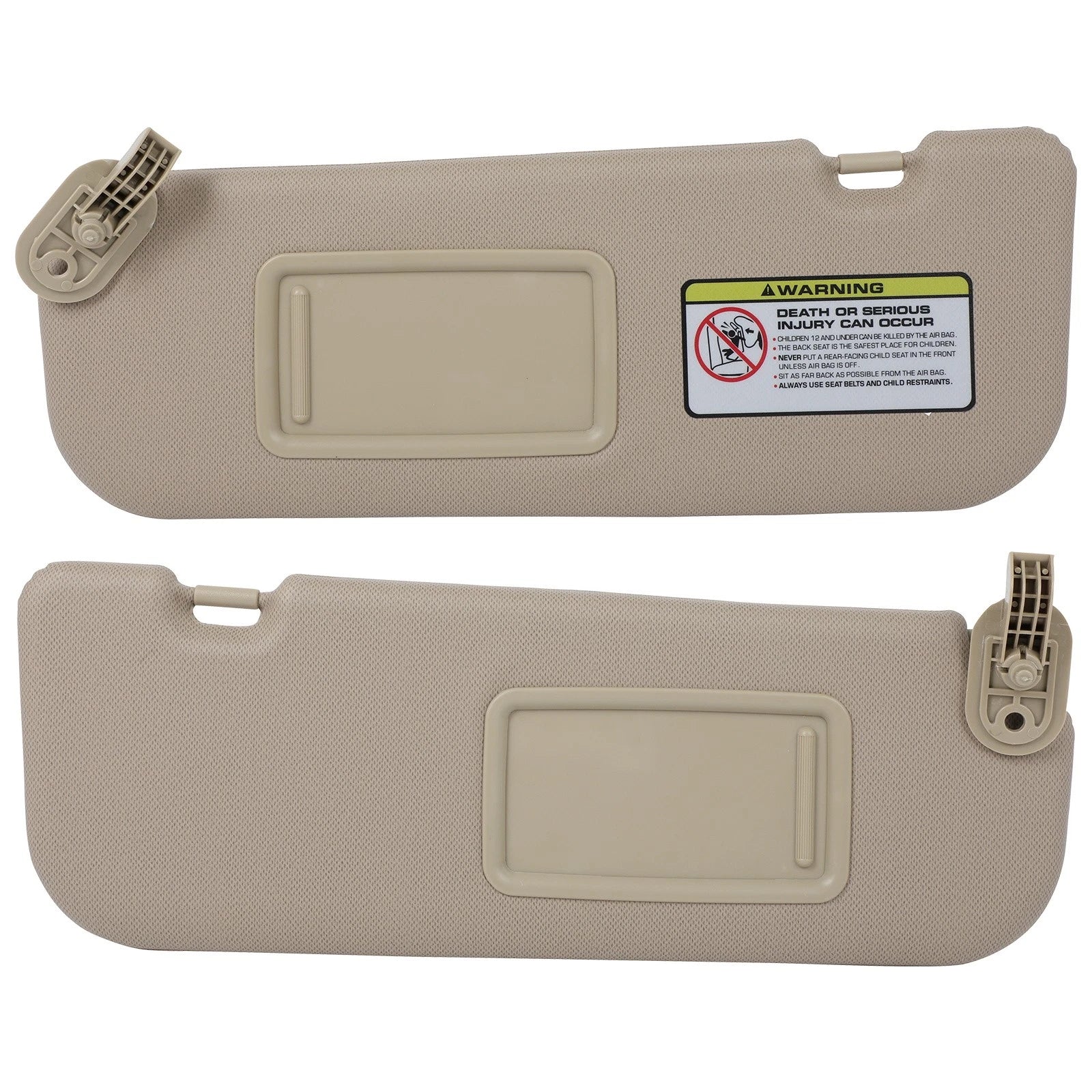 Sun Visor Set for Hyundai Elantra 2011–2014 (Tan)