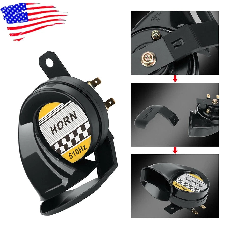 12V 128 dB Horn for Harley Softail, Dyna, Road King, Street Glide