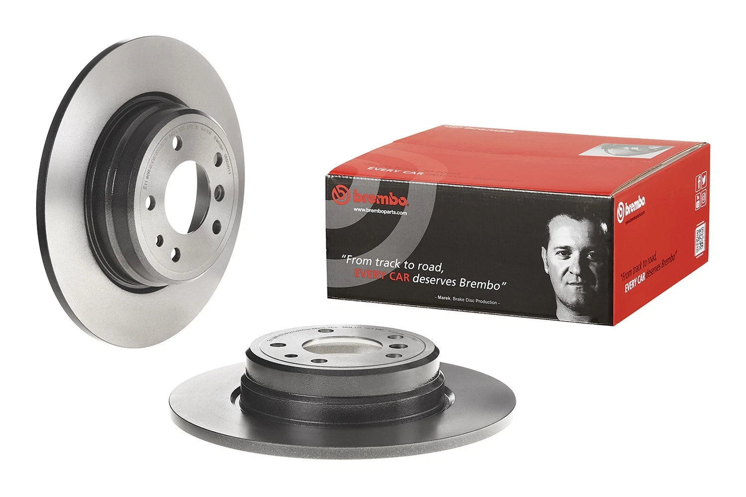 Brembo Brake Disc Rotor Solid 324mm for BMW E38 E31 (1995–2001)