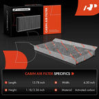 2X Activated Carbon Cabin Air Filter for Ford Focus (2000-2007)