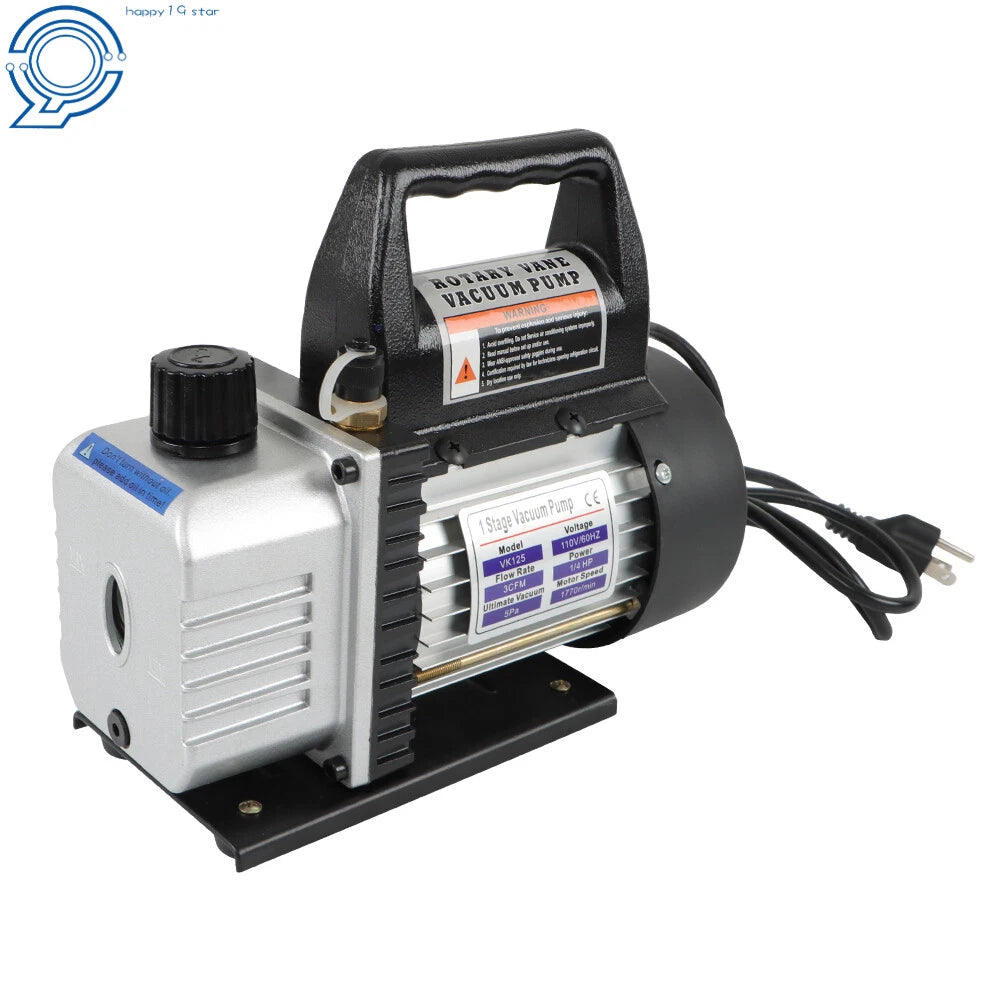 Air Vacuum Pump for HVAC AC Manifold Gauge Set (110V)