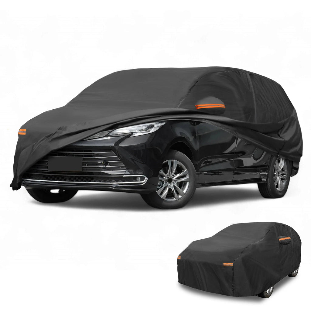 Waterproof All Weather Car Cover for Toyota Sienna (2011–2023) 190T-PU Zipper