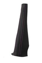 Leather Emergency Brake Boot Cover for Nissan 350Z (2003–2008) Purple Stitch