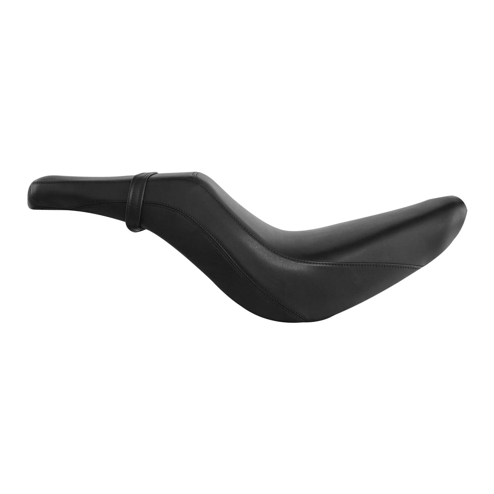 Black Driver Rider Passenger Pillion Seat for Harley Softail Deluxe (2018–2024)