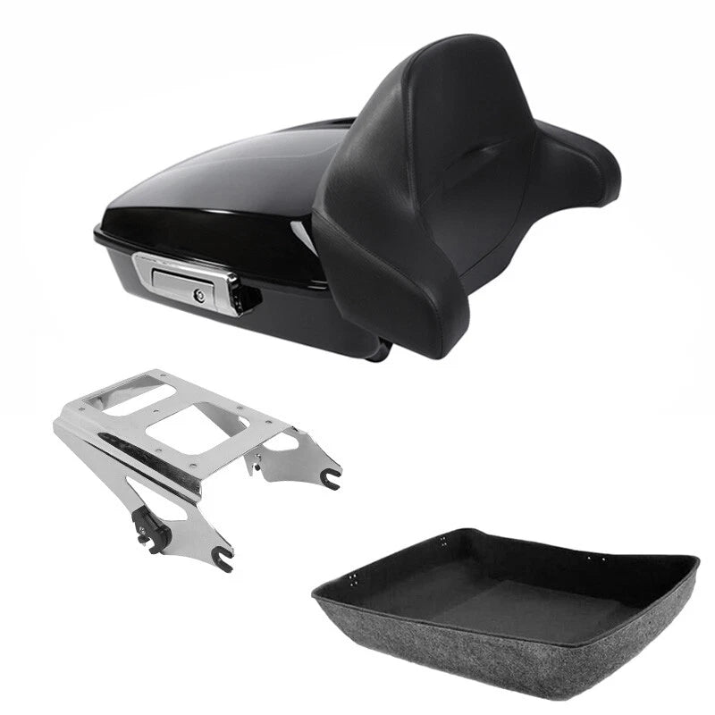 Chopped Trunk Backrest & Mount for Harley Touring Road King Glide (2009–2013)