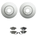 Hella Pagid Front 312mm Rotors & Disc Brake Pad Kit for A3 Beetle Jetta