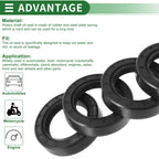 Set of 5 Oil Seal Rotary Shaft Seal NBR Rubber 35x52x12mm