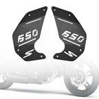CNC Engine Side Panel Cover Plate Black for Kawasaki Vulcan S EN650 VN650 (2015–2022)